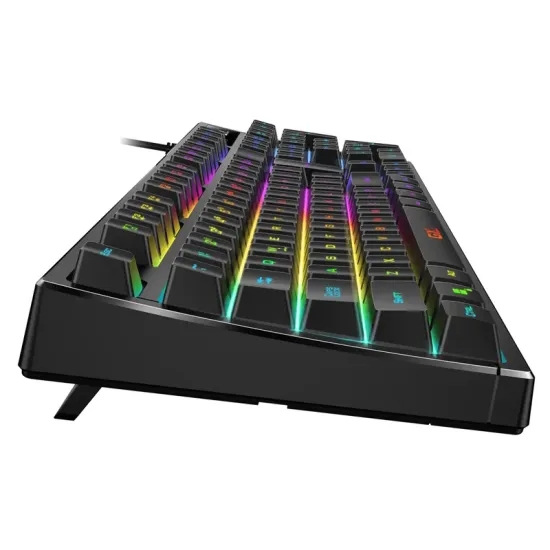 Rampage Tastatura REBEL Black Low Profile Gaming RED SWITCH US/ENGLISH RGB