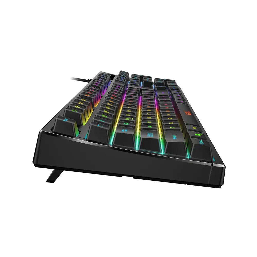 Rampage Tastatura REBEL Black Low Profile Gaming RED SWITCH US/ENGLISH RGB