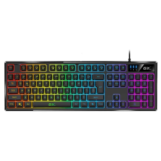 Rampage Tastatura REBEL Black Low Profile Gaming RED SWITCH US/ENGLISH RGB