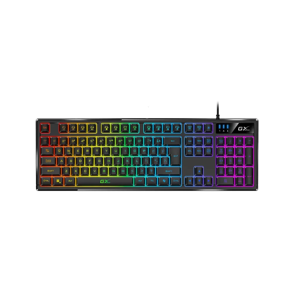 Rampage Tastatura REBEL Black Low Profile Gaming RED SWITCH US/ENGLISH RGB