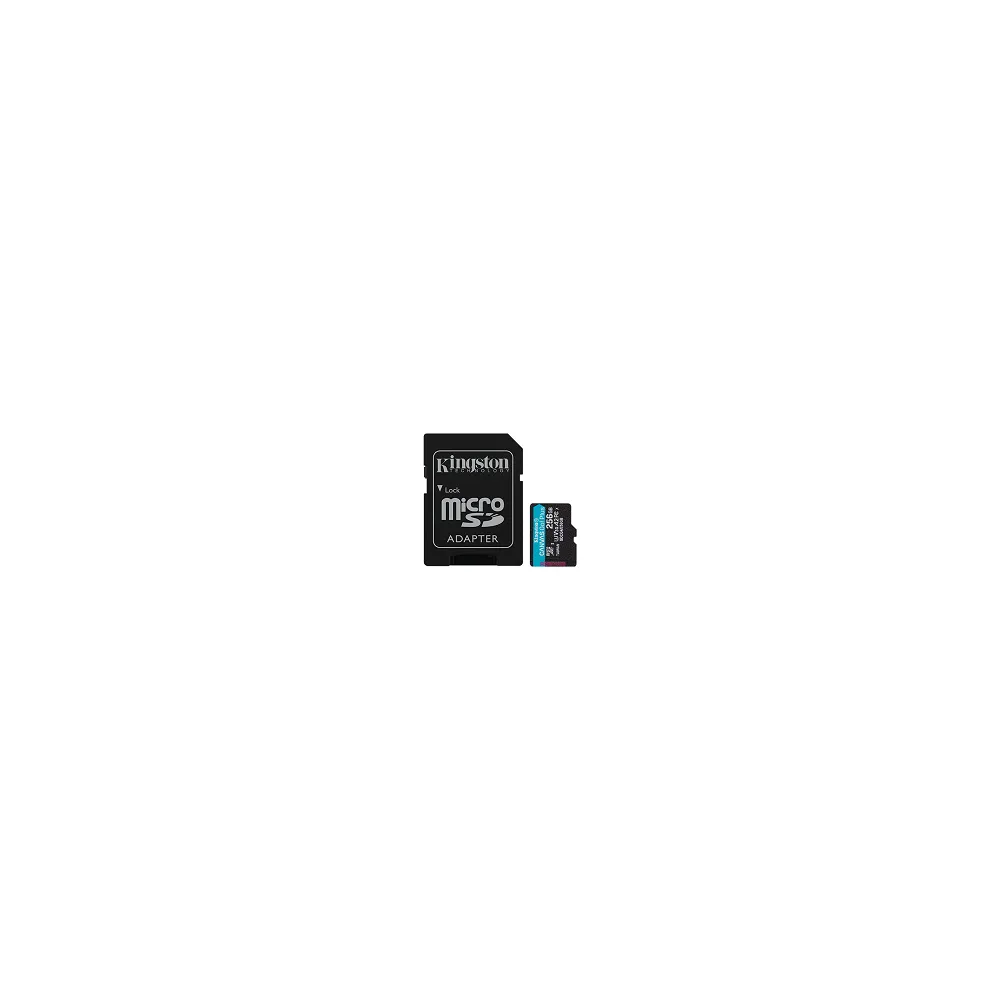 256GB MicroSDXC Card Canvas Go Plus G4 with SD adapter Class10 UHS-I U3 V30 A2 up to 200MB/s read up to 160MB/s write, makes the