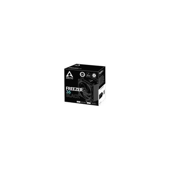 Freezer 36 Black Boja:Crna (Intel: 1851, 1700 AMD: AM4, AM5, 2×120mm P12 PWM PST Black, 200-1800rpm)