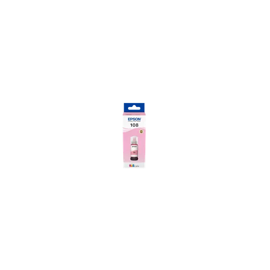 EcoTank Ink Bottle Br.108, Light Magenta, (70ml), 7200 str. (2100 colour photos 10x15cm) - za EcoTank L8050, L18050