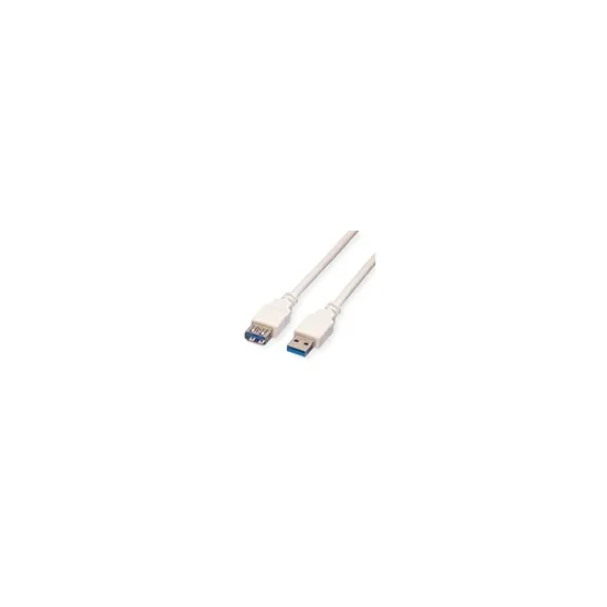 VALUE USB 3.2 Gen 1 usb produzni kabl, A - A, M/F, white, 1.8 m