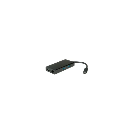 STANDARD USB Type C Docking Station, 1x HDMI + 2x USB 3.0 / USB 3.2 Gen. 1 + 1x Fast Ethernet LAN
