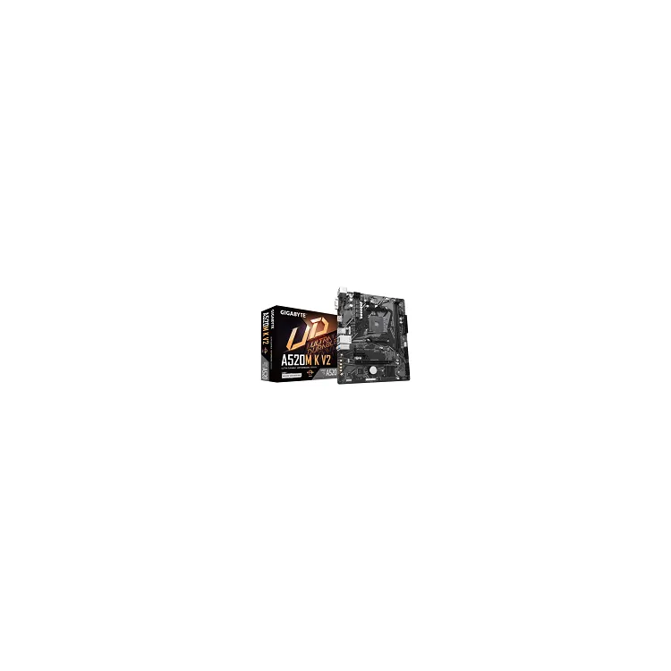 (AM4) A520M K V2/sAM4, AMD A520, 2xDDR4, PCI Express x16, PCI Express x1, M.2 slot, (VGA) D-Sub, HDMI, GLan, RAID 0 1 10, Micro