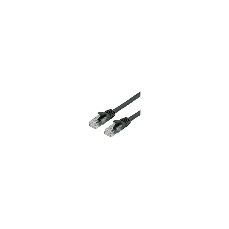 Value patch cable, Cat. 6, U/UTP, black, LS0H, 1.5m