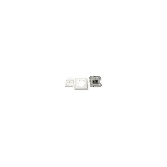 VALUE Cat.6A (Class EA) ugradna rj45 uticnica, STP, horizontal, white