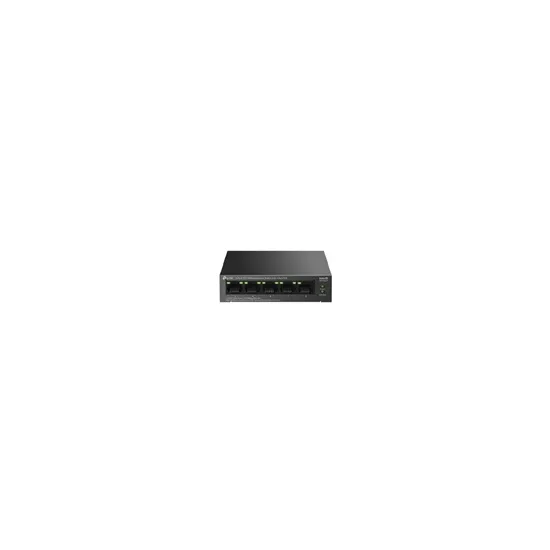 LS105LP PoE svič 5-port 10/100Mb/s / 4 x PoE porta 802.3af/at do 41W (do 15.4W po portu), extend cctv mode do 250m, port isolati