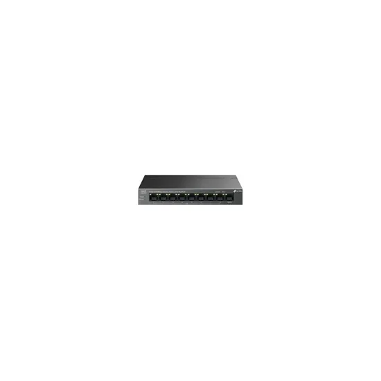 LS109P PoE svič 9-port 10/100Mb/s / 8 x PoE+ porta 802.3af/at do 63W (do 30W po portu), extend cctv mode do 250m, port isolation