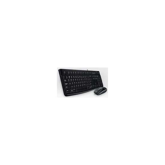 MK120, Komplet: Tastatura + mis, broj tipki: 104, opticki mis, broj tastera: 3, 1000dpi, USB, US, Crna