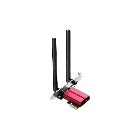 MA86XE WiFi 6E AXE5400Mb/s & Bluetooth 5.2 PCI-Express adapter, 802.11axe/ax/ac/a/b/g/n triple band 2.4GHz + 5GHz + 6GHz, Intel