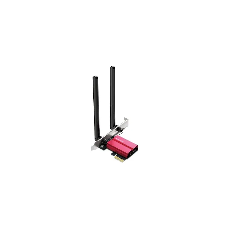 MA86XE WiFi 6E AXE5400Mb/s & Bluetooth 5.2 PCI-Express adapter, 802.11axe/ax/ac/a/b/g/n triple band 2.4GHz + 5GHz + 6GHz, Intel