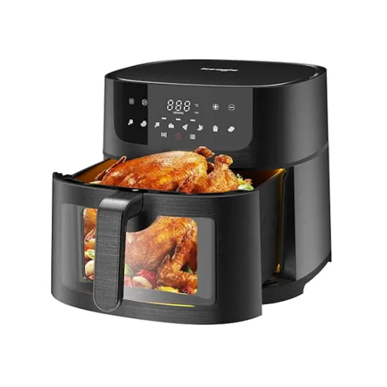 NINJA AF451EU, Airfryer, dupla korpa/ 9.5L, dozvoljeno pranje u mašini + digital termometar za hranu