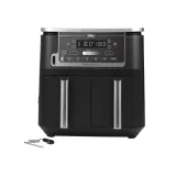 NINJA AF451EU, Airfryer, dupla korpa/ 9.5L, dozvoljeno pranje u mašini + digital termometar za hranu