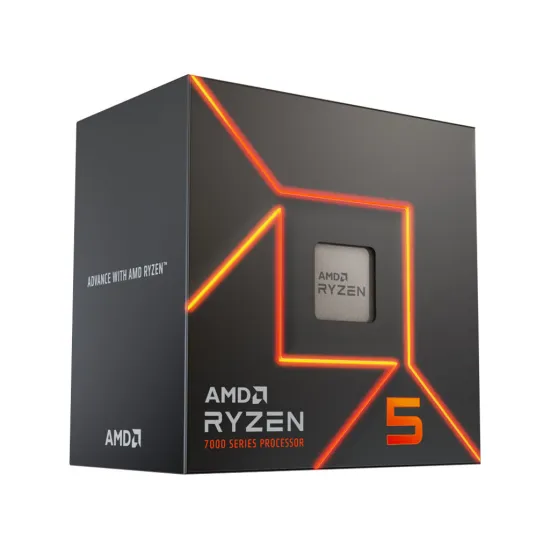 AMD Ryzen 5 7600, 3.8GHz/5.1GHz Max, 6C/12T, Socket AM5, 32MB L3 cache, AMD Wraith Stealth