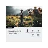 DJI Osmo Pocket 3 Creator Combo - Mic 2 transmitter, mini tripod, carrying bag, battery handle