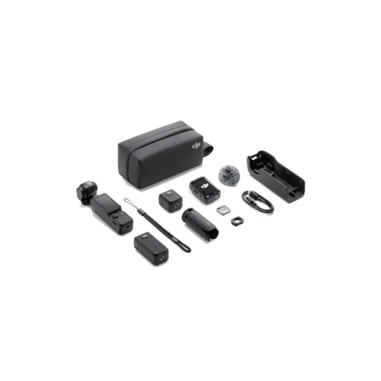 DJI Osmo Pocket 3 Creator Combo - Mic 2 transmitter, mini tripod, carrying bag, battery handle