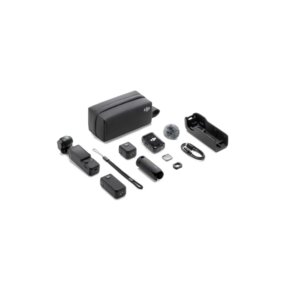 DJI Osmo Pocket 3 Creator Combo - Mic 2 transmitter, mini tripod, carrying bag, battery handle