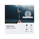 DJI Osmo 360 Adventure Combo - 1 360 Imaging, 8K/30fps, 120MP 360 Photo, 105GB Built-in Storage