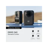 DJI Osmo 360 Standard Combo - 1 360 Imaging, 8K/30fps, 120MP 360 Photo, 105GB Built-in Storage