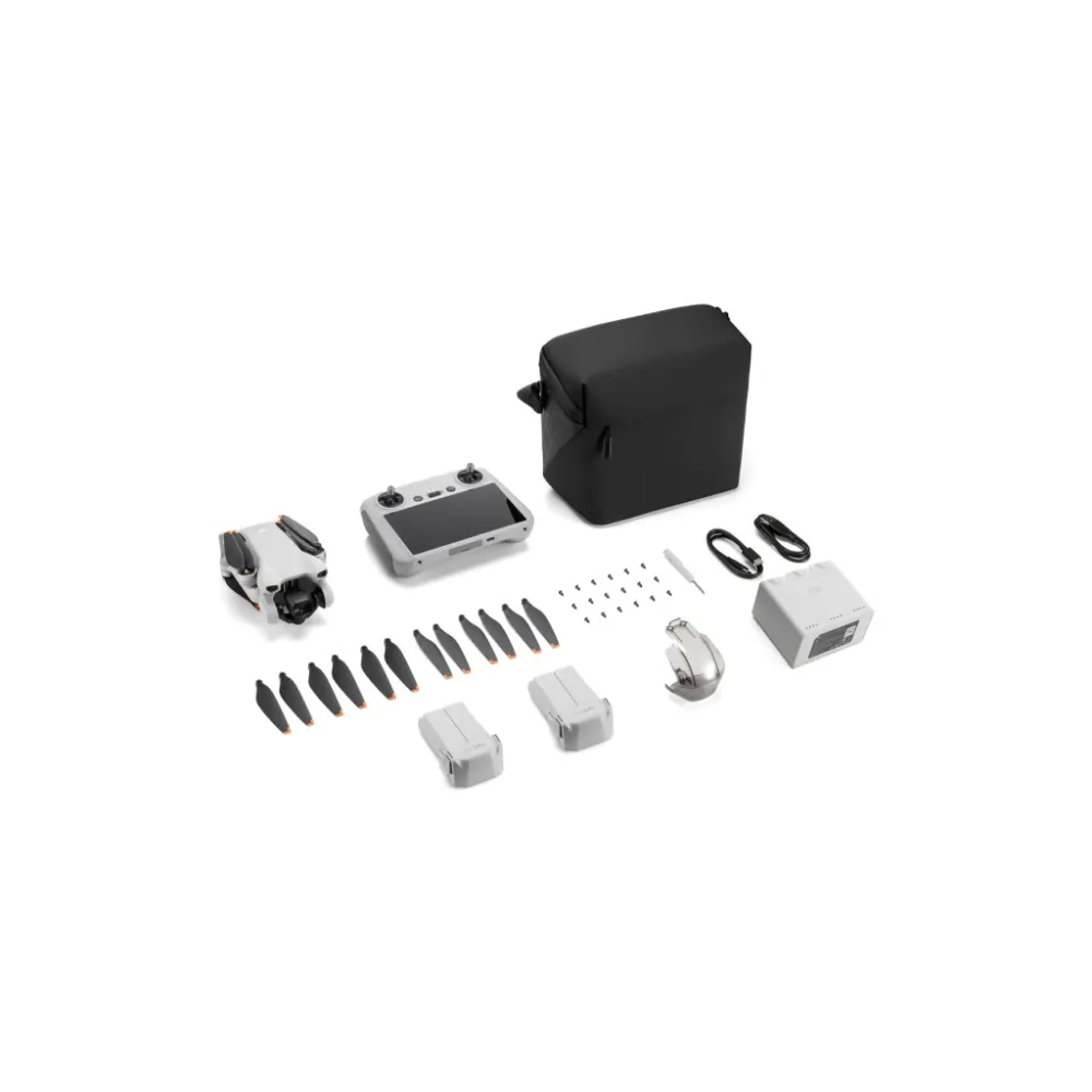DJI MINI 3 Fly More Combo + DJI RC, 4K HDR, 12 MP, True Vertical Shooting, 38 min max, 248g