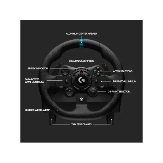 LOGITECH G923 TRUEFORCE Sim Racing Wheel, PC, PlayStation 5,4