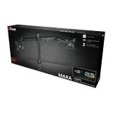 TRUST GXT 1120 Mara Dual Monitor Arm, VESA 75x75mm, 100x100mm, max 2x8kg weight, up to 32