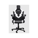 TRUST GXT 703W Riye Comfortable adjustable gaming chair,flip-up armrests, Max weight 140kg,White