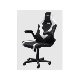 TRUST GXT 703W Riye Comfortable adjustable gaming chair,flip-up armrests, Max weight 140kg,White