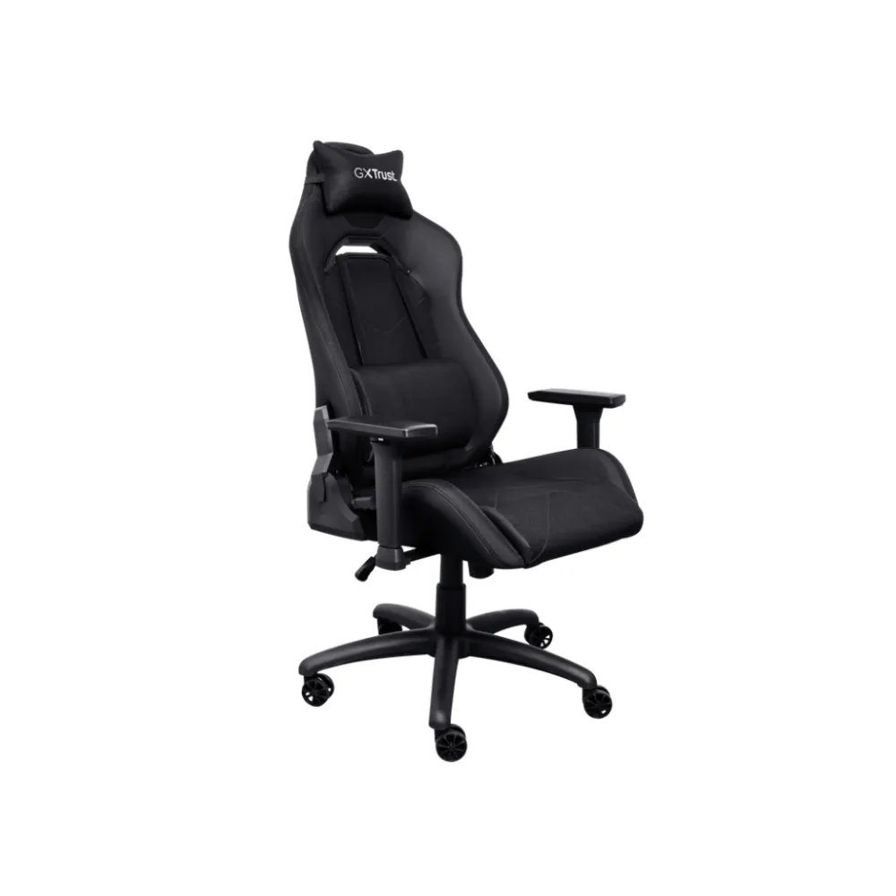 TRUST GXT 714 RUYA Comfortable Gaming Chair, Gas lift class 4, Max. weight 150 kg, Black