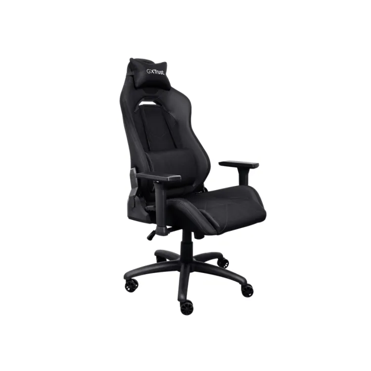TRUST GXT 714 RUYA Comfortable Gaming Chair, Gas lift class 4, Max. weight 150 kg, Black