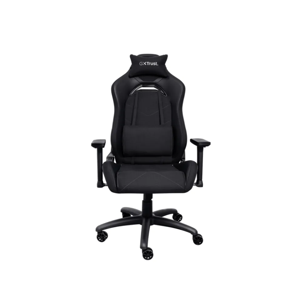 TRUST GXT 714 RUYA Comfortable Gaming Chair, Gas lift class 4, Max. weight 150 kg, Black