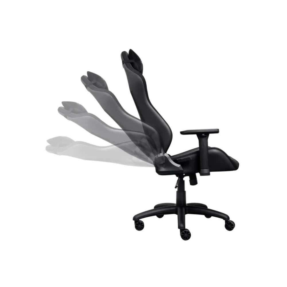 TRUST GXT 714 RUYA Comfortable Gaming Chair, Gas lift class 4, Max. weight 150 kg, Black