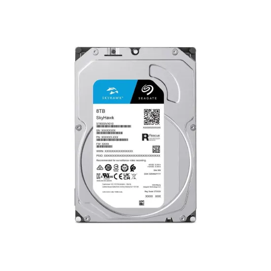 SEAGATE SkyHawk Surveillance 8TB, ST8000VX010, 256MB cache, SATA 6Gb/s, 5400 rpm, 180MB/s