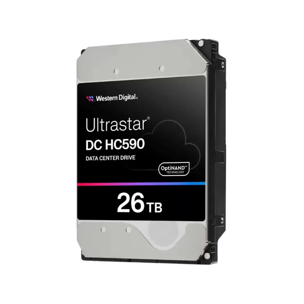 WD 26TB Ultrastar DC HC590 Data Center HDD, 7200 RPM, Up to 302MB/s, 512MB cache, SATA, CMR