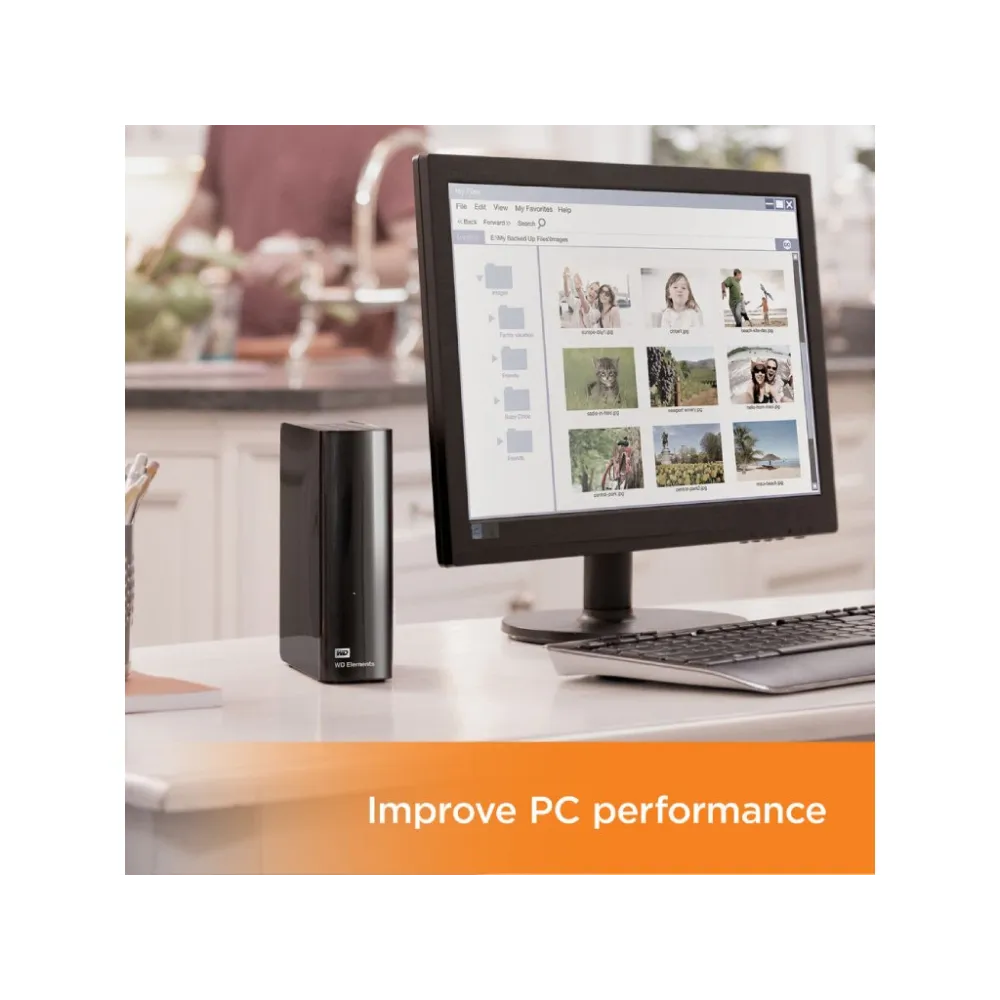 WD Elements 12TB Desktop External Hard Drive, USB 3.0, Micro-B, Power Supply