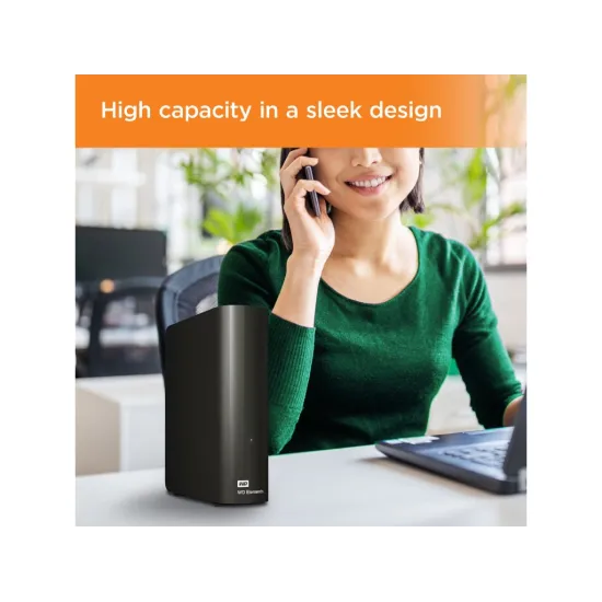 WD Elements 20TB Desktop External Hard Drive, USB 3.2, Micro-B, Power Supply