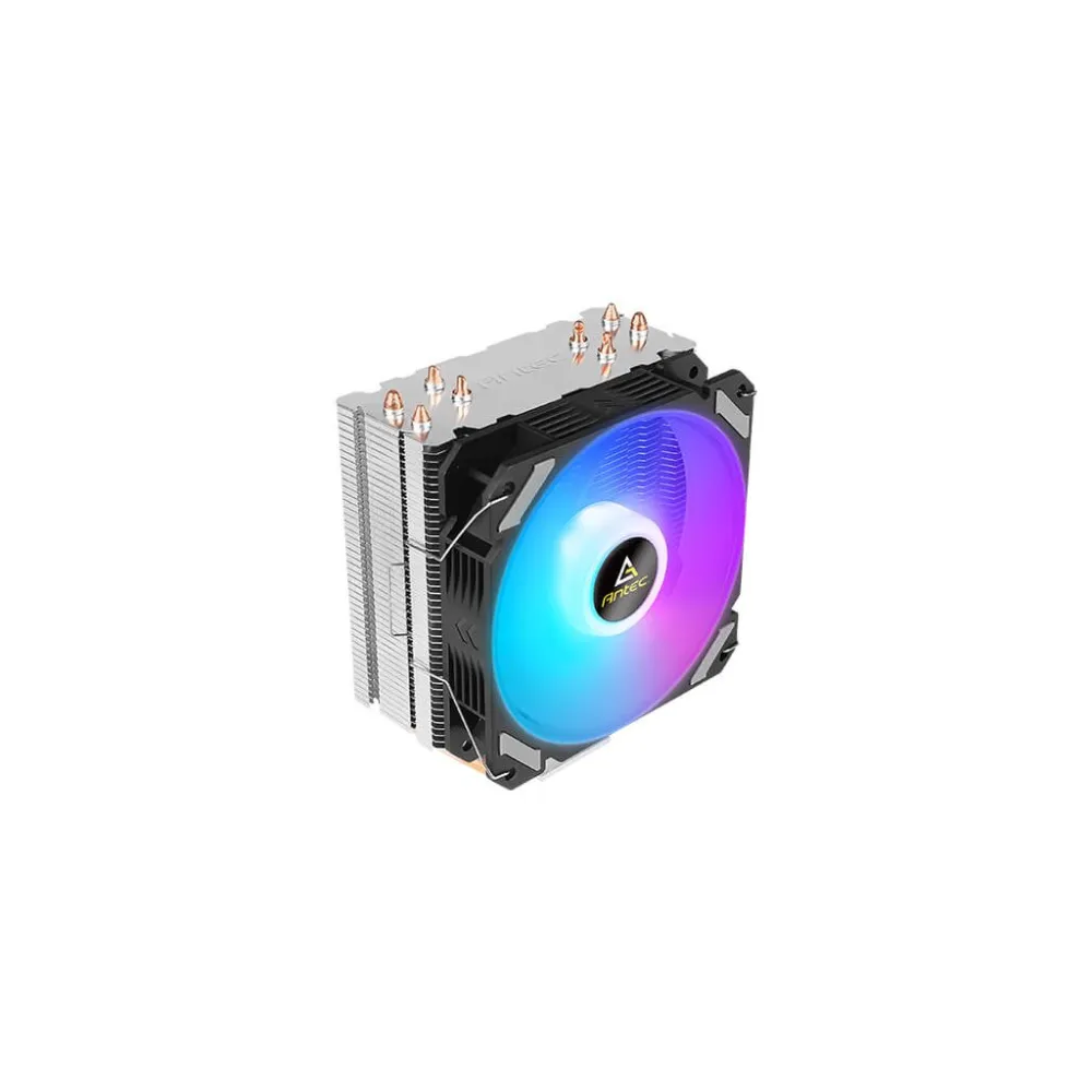 ANTEC A400i Neon Lighting CPU Air Cooler, 120mm Fan, 800-1800 RPM, INTEL/AMD, 150W TDP