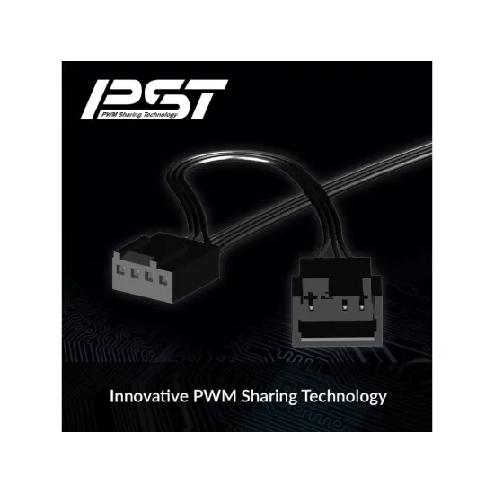 ARCTIC F12 PWM PST 120mm PWM Fan with Cable Splitter, 230-1350 rpm, 4-Pin Connector + 4-Pin socket