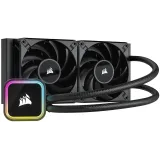 CORSAIR iCUE H100i RGB ELITE Liquid CPU Cooler, AF ELITE Series PWM fans, 240mm, 16 RGB LEDs