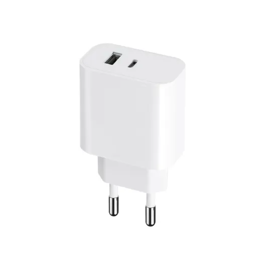 Maxlife MXTC-06 PD QC charger 1x USB-C 1x USB 30W white