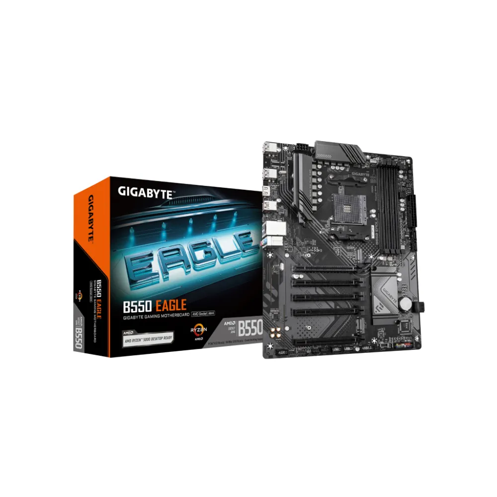 GIGABYTE AMD MB B550 EAGLE, 4*DDR4 3200MHz, Dual NVMe PCIe 4.0/3.0, HDMI, AM4 Socket