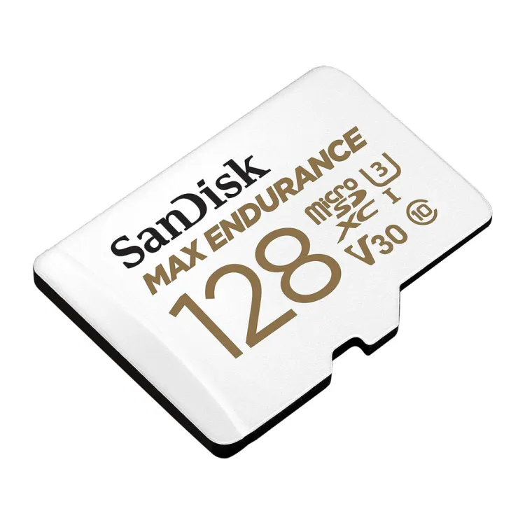 SanDisk MAX ENDURANCE 128GB microSDXC + SD Adapter, 60.000 Hours