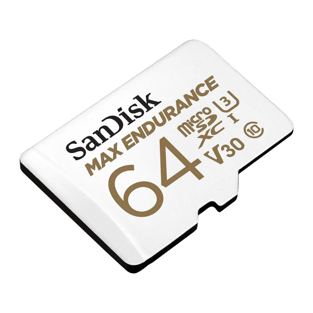 SanDisk MAX ENDURANCE 64GB microSDXC + SD Adapter, 30.000 Hours
