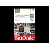 SanDisk MAX ENDURANCE 64GB microSDXC + SD Adapter, 30.000 Hours