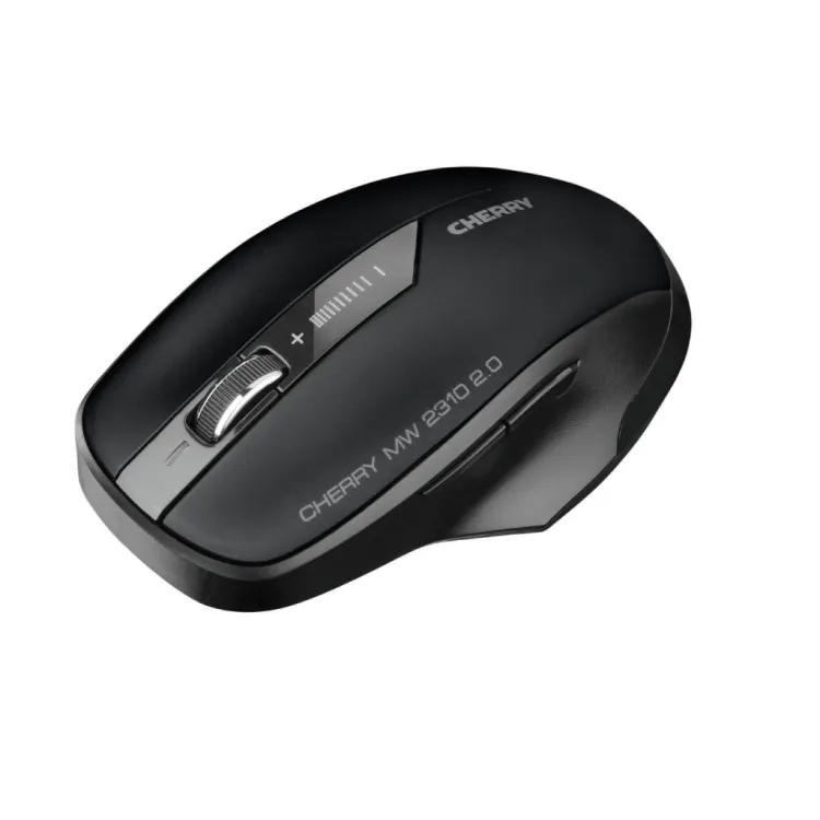 CHERRY MW 2310 USB Wireless Optical Mouse, 6 Button, 1000/1600/2400 DPI, Black, 2 x AA
