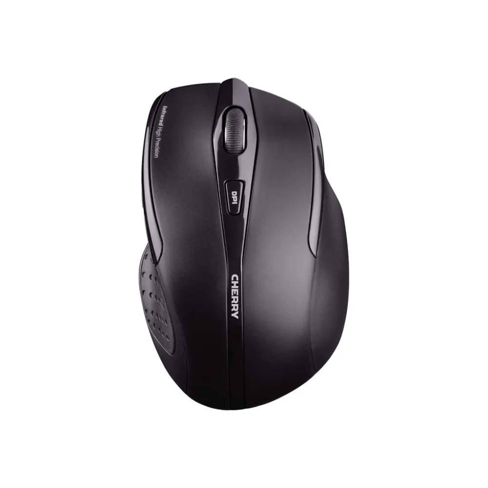 CHERRY MW 3000 Ergonomic Wireless Mouse, 6-button, 2.4 GHz, 2 x AAA battery, 1750 DPI, 10 m