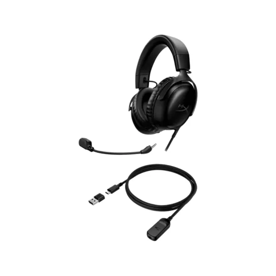 HyperX Cloud III Wired Gaming Headset USB-A 3.55mm/Over-ear/Noice cancelling mic/black