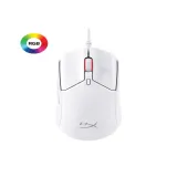 HyperX Pulsefire Haste 2 Wired Gaming Mouse/650 IPS/Up to 26000 DPI/RGB/White/Low-friction skates